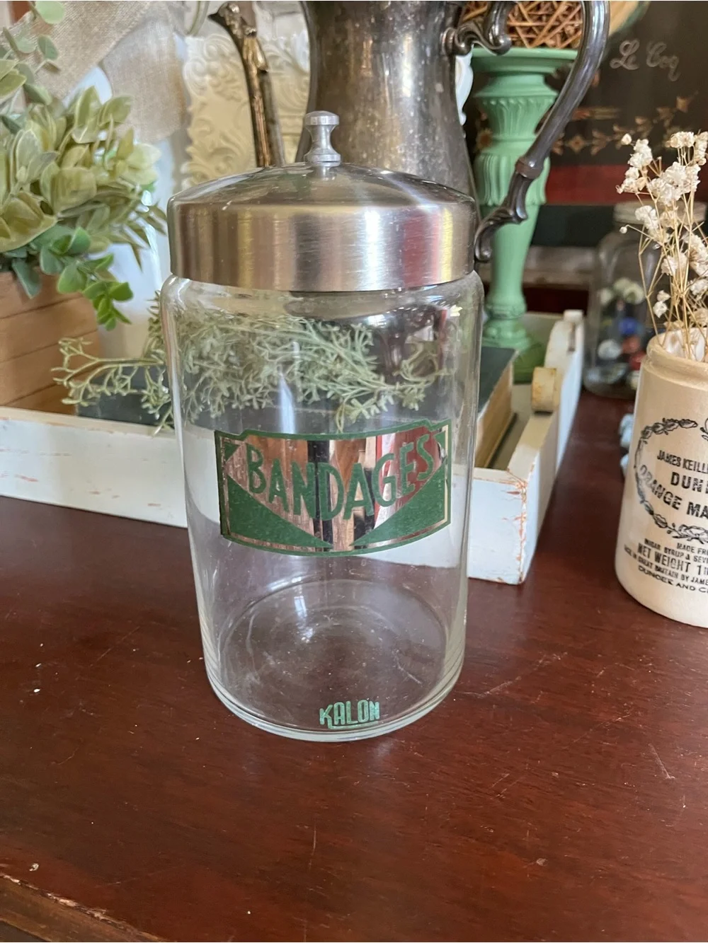 Vintage Kalon by Profex glass medical apothecary jar